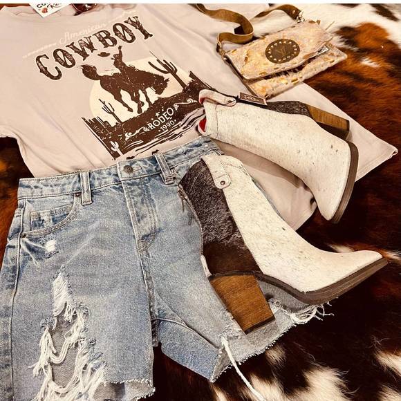 NEW ALCALA'S BOOTS george cowhide boots in multi - Picture 2 of 6